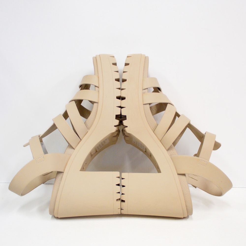 Brand New! MIA Tira Beige Lug Sole Platform Heel Strappy Sandal NIB - Picture 6 of 13